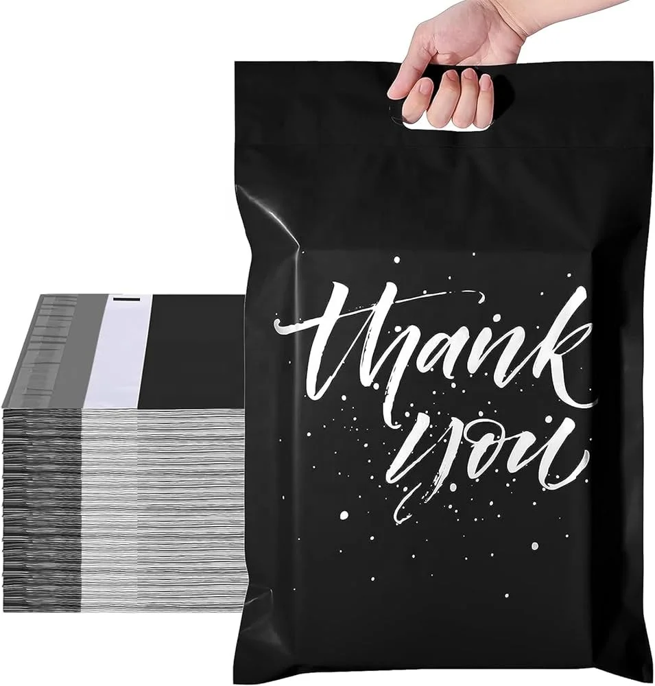 Custom Logo Printed Plastic Packaging Compostable Shipping Envelopes Courier Mailing Bag Handheld Navy Blue Poly Mailer