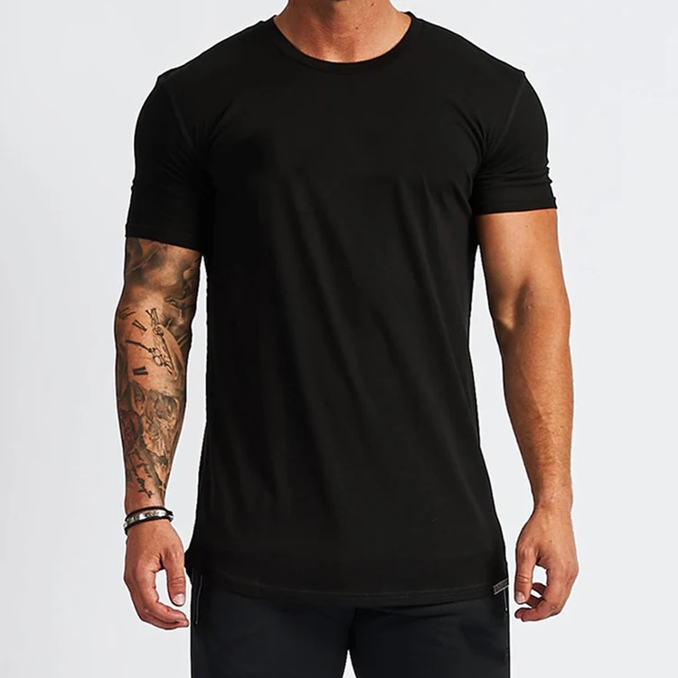 Breathable Man Clothing Gym Shirt Slim Fit Tees Fitness Sport wear Custom Print Plain Compressed Quick Dry Tshirt For Men