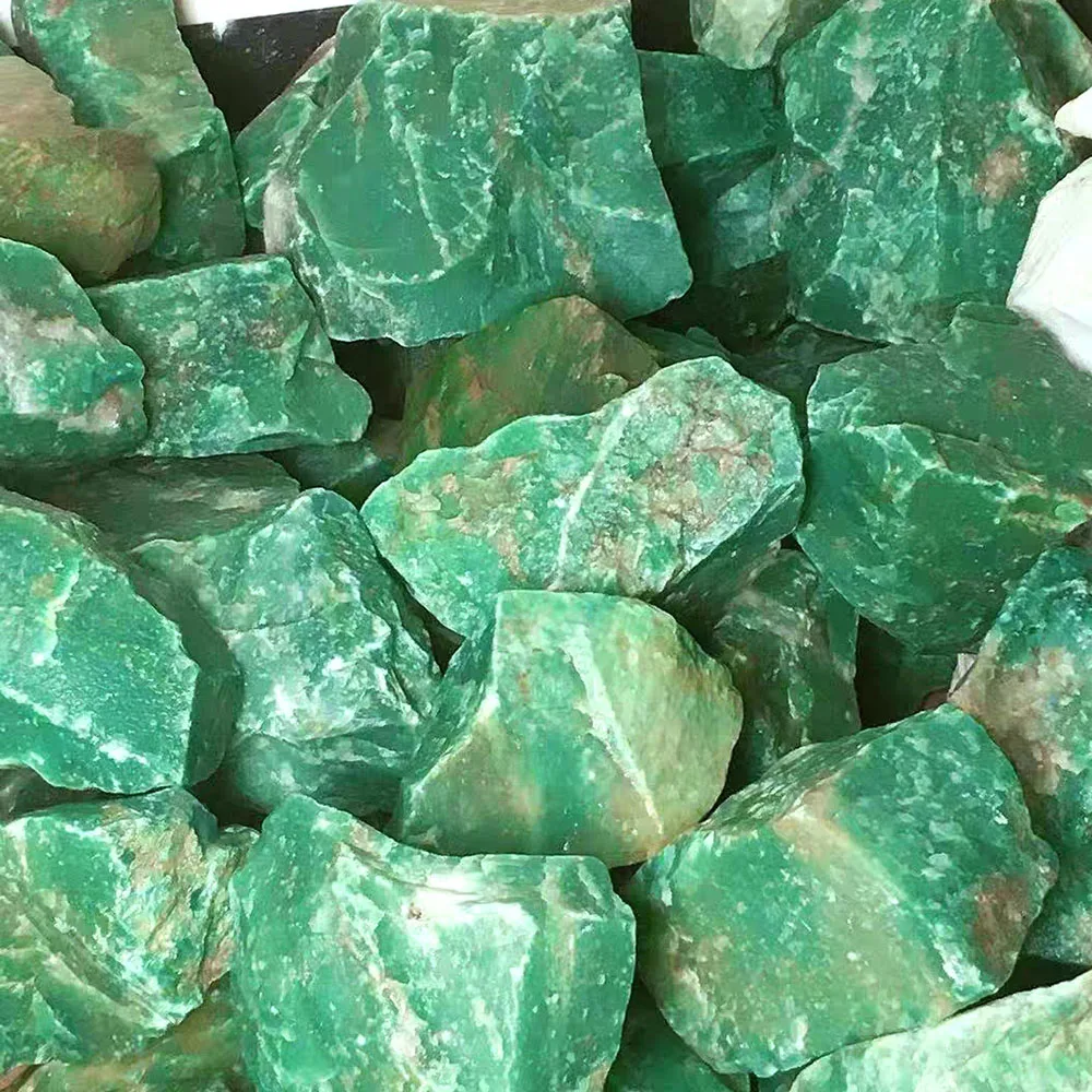 High quality big green aventurine raw stone wholesale natural crystal green aventurine rough stone