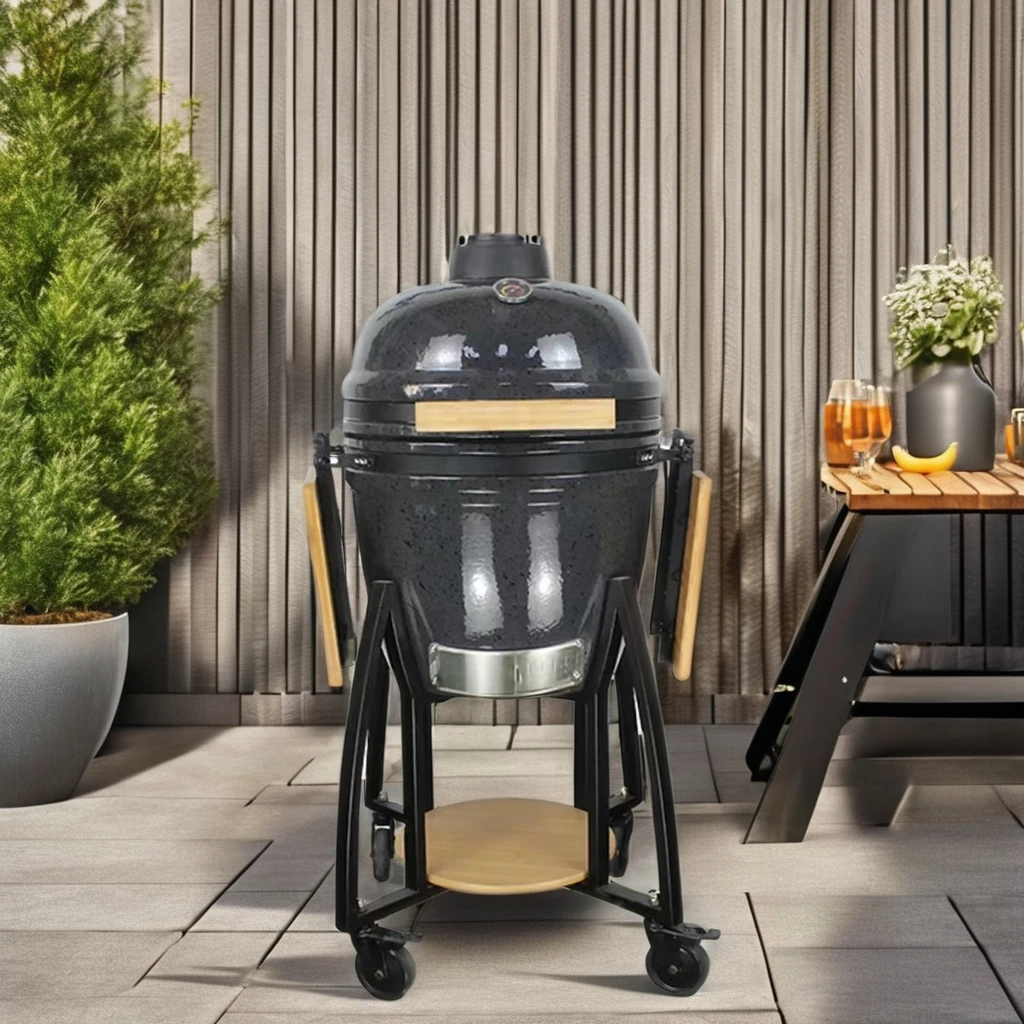 Auplex Ceramic Kamado 21 Inch Charcoal BBQ Egg Grills