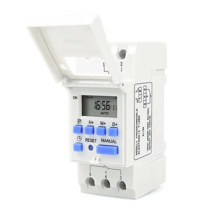 Programmable Digital TIME Relay Timer Switch Control AC 220V 110V 12V 24V Din Rail Mount THC15A