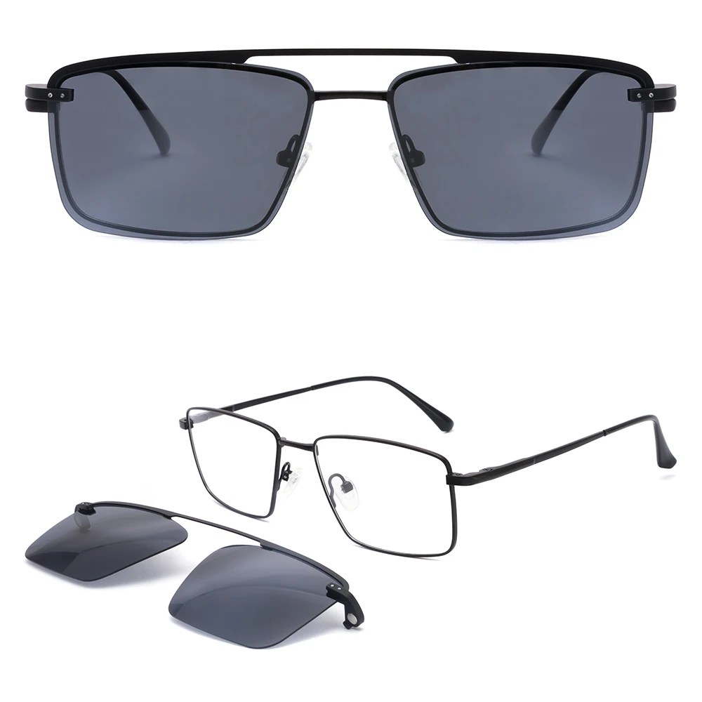 Магнитные поляризованные очки-авиаторы RY1037 с металлическим зажимом