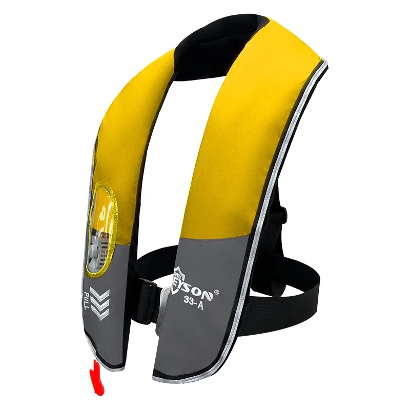 Eyson 150N Custom Logo Auto Manual Inflatable Buoyancy Aid With Pocket Fishing Life Jackets For Marine Sports