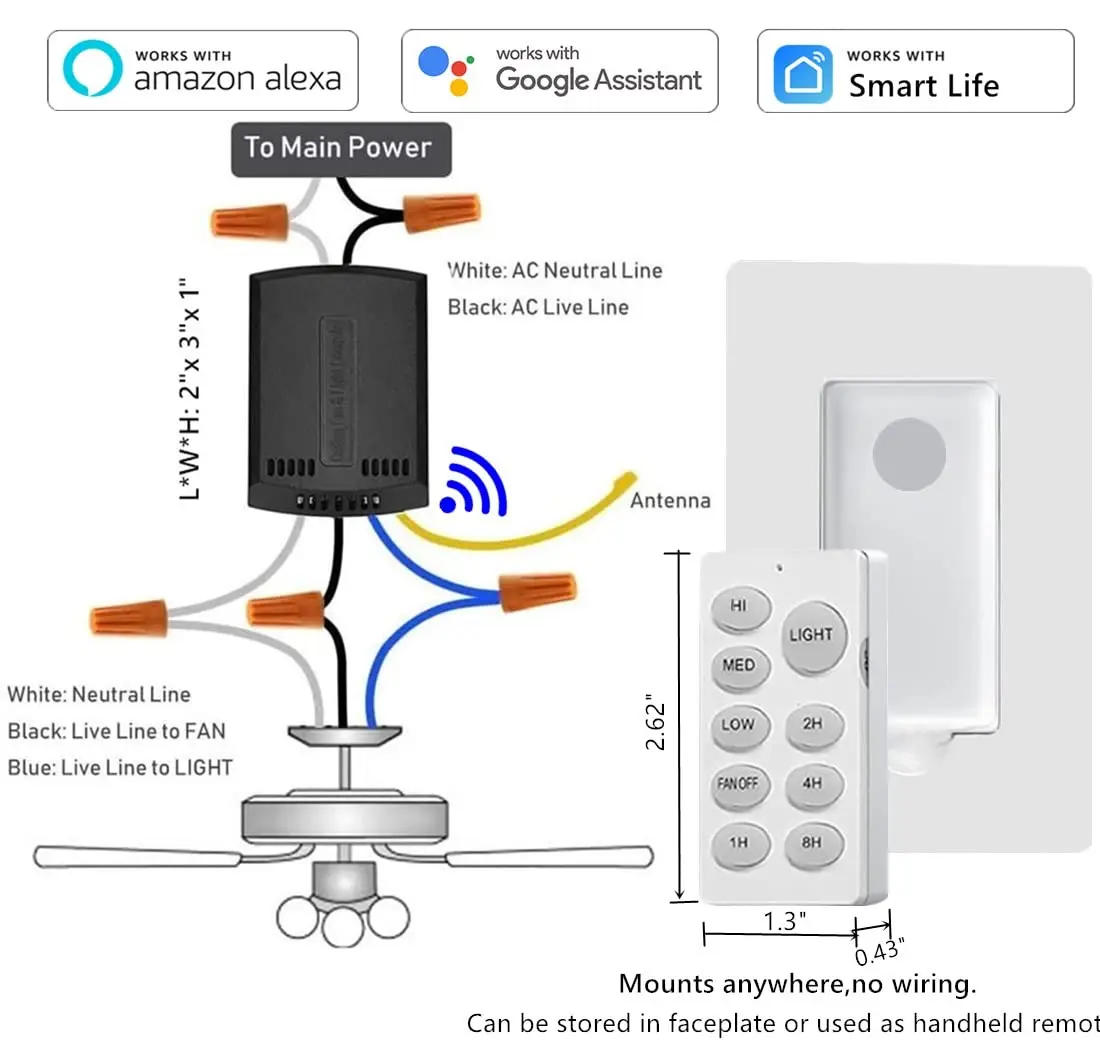 Fan Lamp Remote Controller