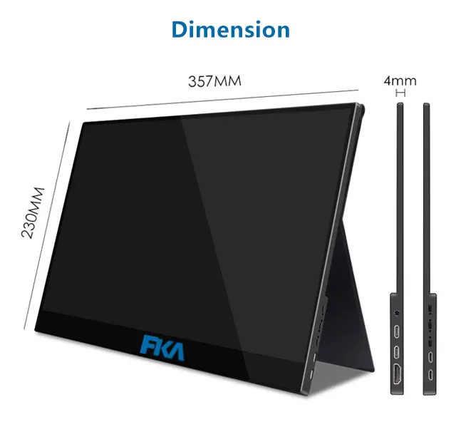 2k gaming monitor 144hz usb touch monitor lcd touch panel 4mm portable monitor