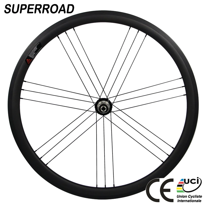 25mm Wide 38mm Deep China Xiamen Bike Lightweight T1000 Cycling Wide Carbon Wheels Clincher 700C Wheelset