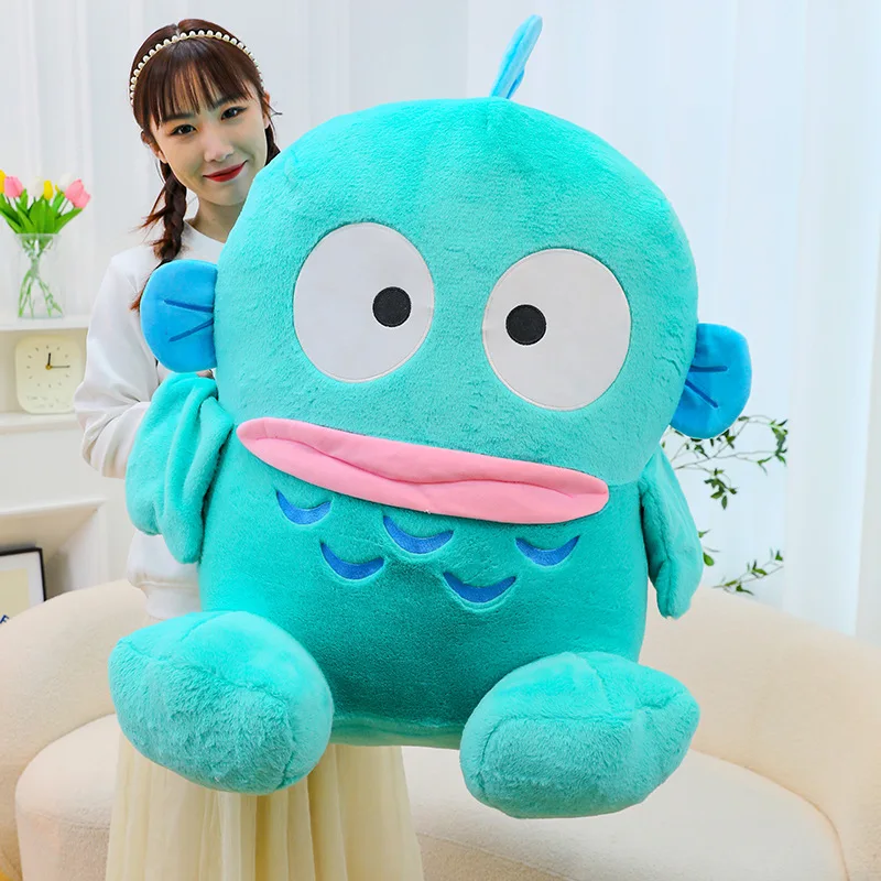 Cartoon Mermaid Hanton Plush Doll Cute Cartoon Half Fish Mermaid Ugly Fish Funny Throw Pillow Gift