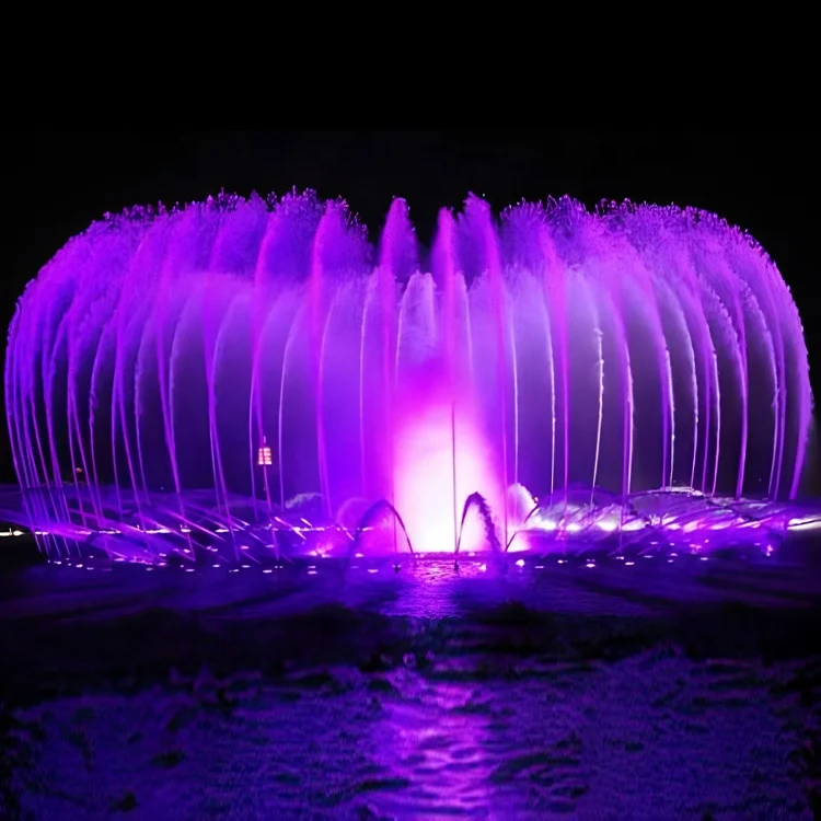 Fenlin factory large colorful led lighted decorative water dancing outdoor music fountain