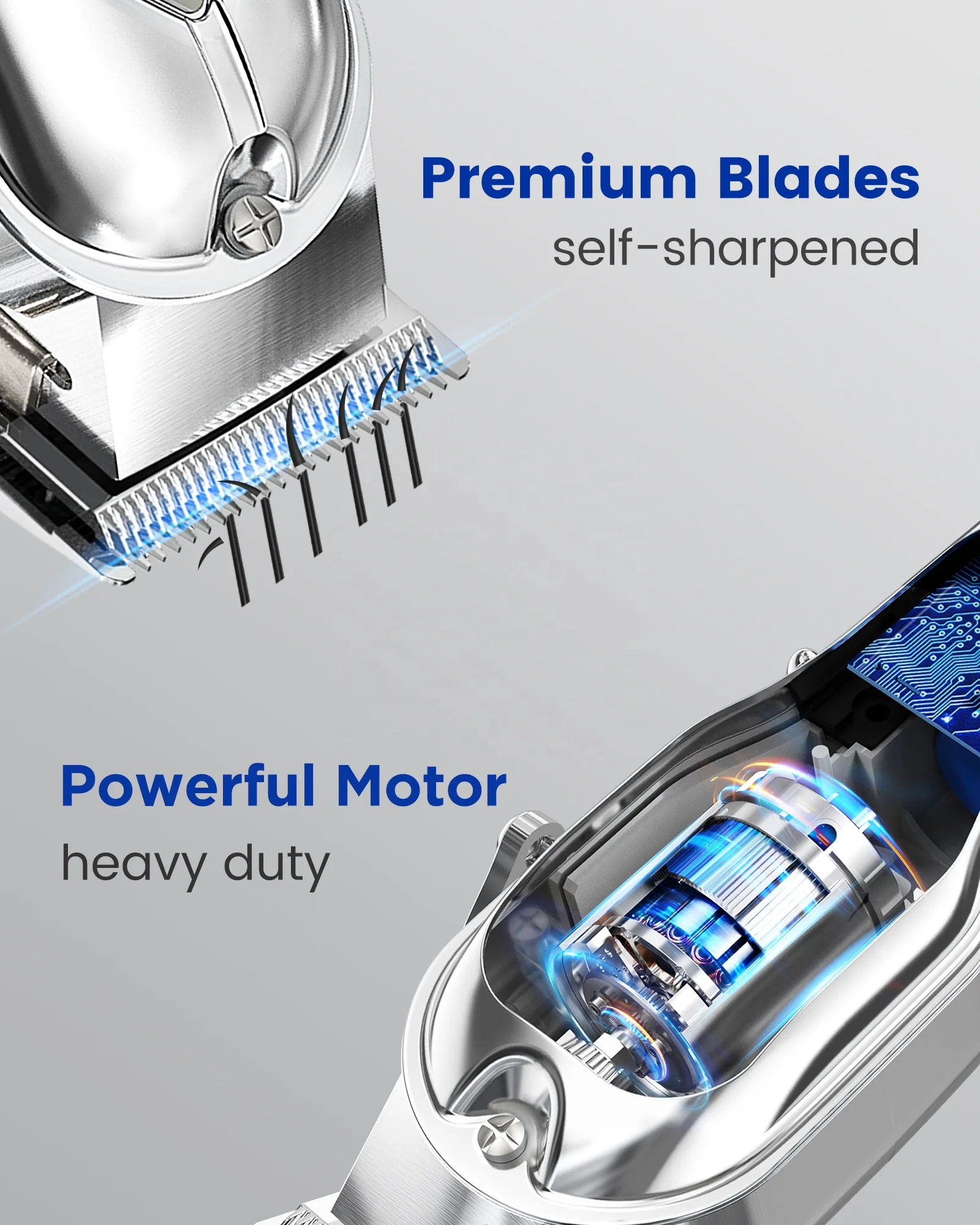Glaker GL K11&I3F Professional Hair Clip pers and Trimmer Kit for Hair Cutting