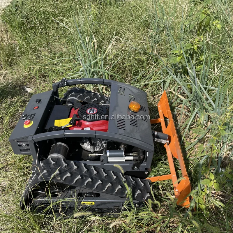 Best Selling High-quality mowers for farm work Zero-turn electric Smart Remote control 4-wheel track mower