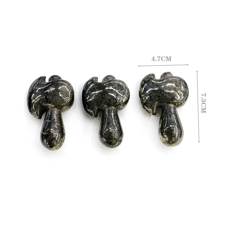 Wholesale natural high quality crystal axe healing stone quartz pyrite axe for home decoration
