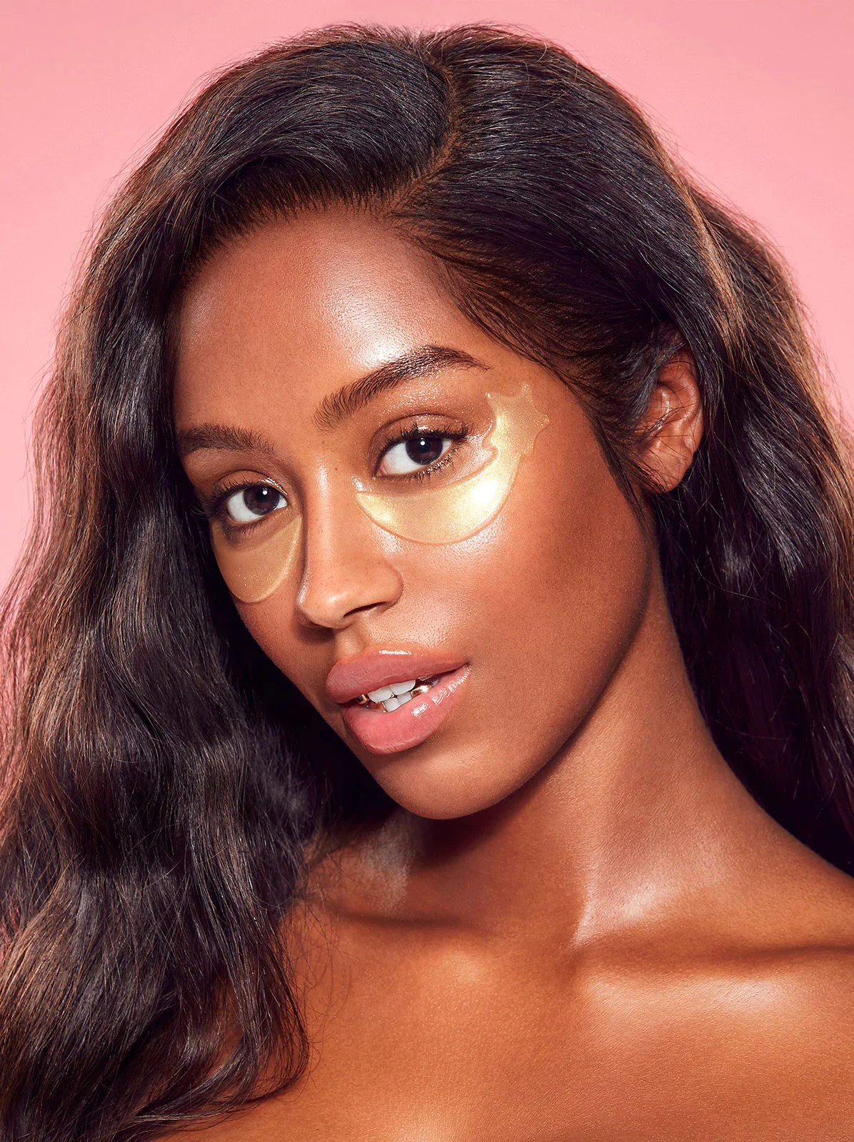 Custom LOGO Anti Aging Hydrogel Glitter Mica Star Eye Masks Remove Dark Circles Brighten Eyes Organic Under Eye Gel Patches