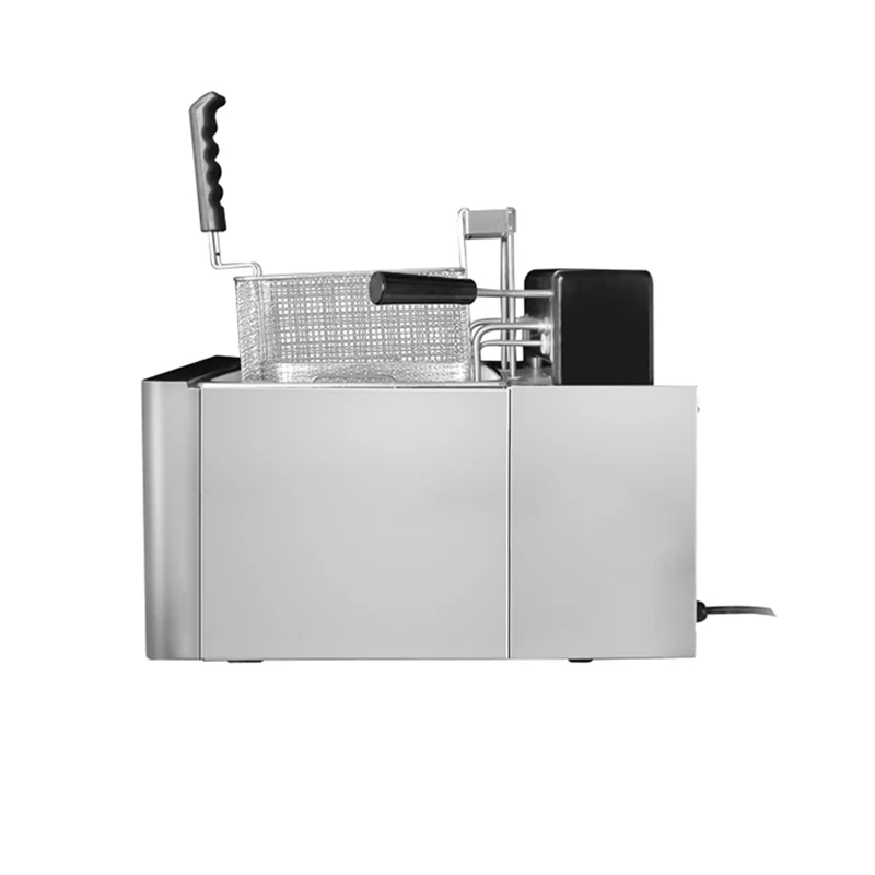 Commercial kitchen equipment kfc chicken deep fryer cooker machine stainless steel fried with basket up and down automatically