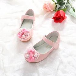 cy10514a Children Shoes Manufacturer Fashion Party Performance Shoes Bow Leather Girls Princess Shoes