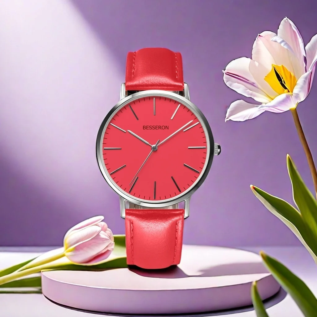 Hot Selling Africa Colorful Wristwatch Simple Design OEM ODM your LOGO Minimalism Quartz Watches Unisex 36 38 40mm Watch