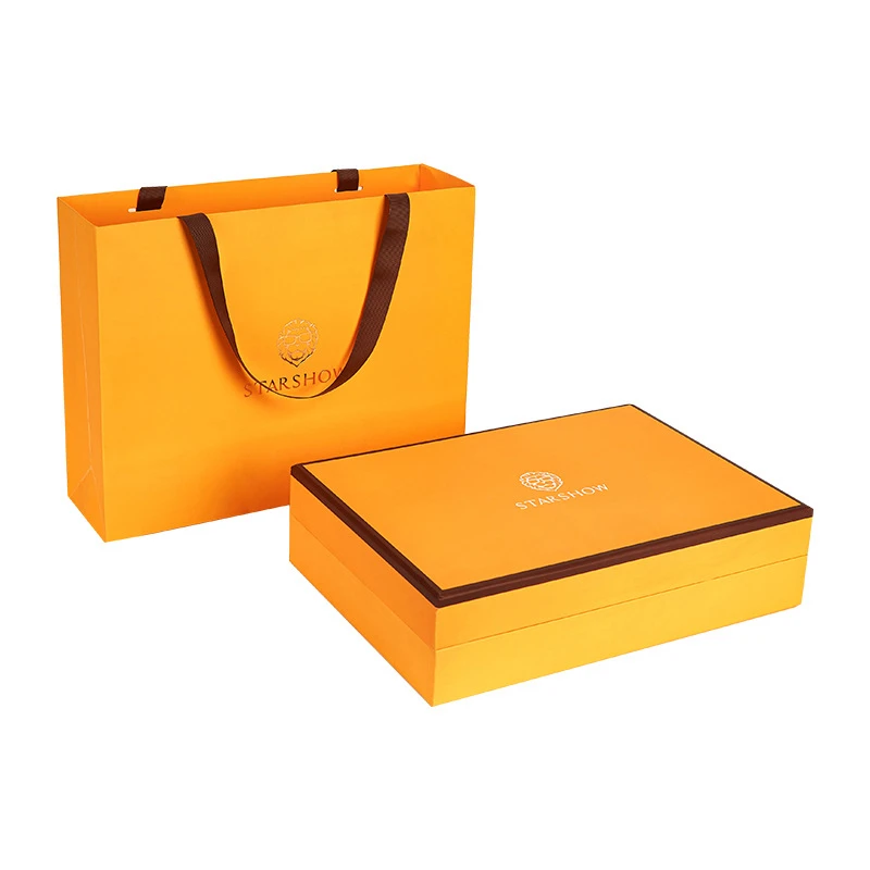 Custom Eco-Friendly Luxury Yellow Beauty Product Gift Box Logo Cosmetic Product Skincare Box Packaging