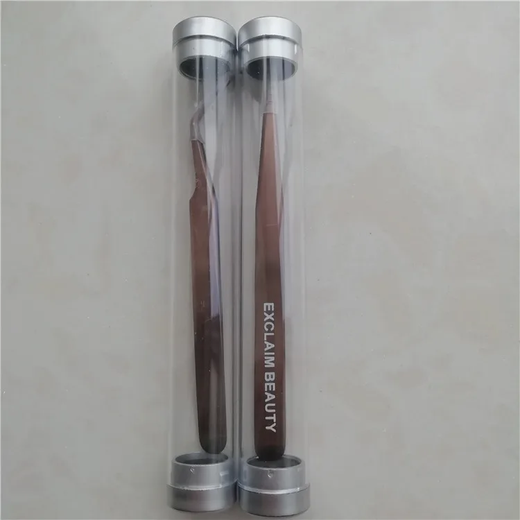 
Custom logo private label eyebrow glitter tweezers set 