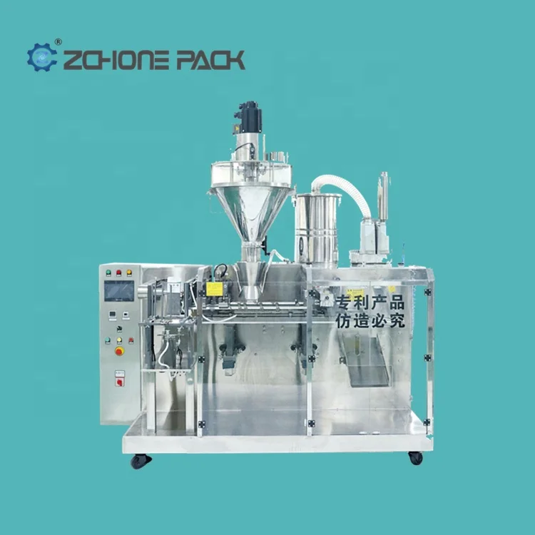 ZCHONE auto high speed soap bleaching auger filler mix industrial powder dispenser filling packing machine