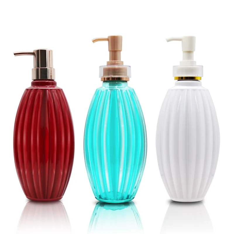 Custom Lotion shampoo bottle 300/400/500/600ml new PET lotion pump Shampoo bottle shower gel bottle packaging