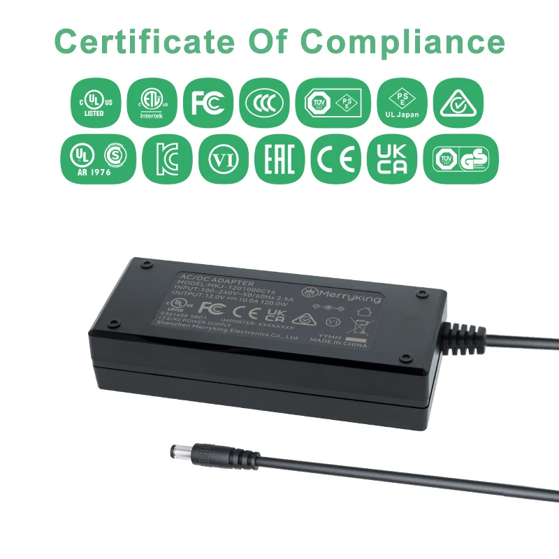 UL FCC CE GS UKCA SAA certificate 20V 6A Desktop Power Adaptor 18V 24V 5A Desktop Power supply 12V 10A AC DC Adapter