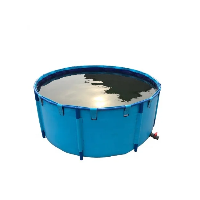 Hot selling high quality pvc coated tarpaulin fish tank round