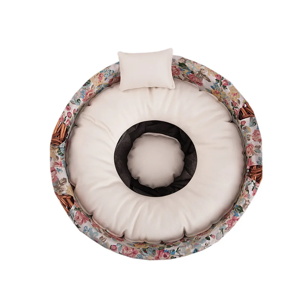 Photo Posing Bean Bag Pillow Basket Stuffer Baby Photography Prop Newborn Posing Aid Pillow Photoshoot O Shape Basket