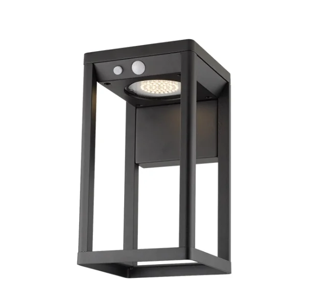 Outdoor IP 44 solar energy pierced super bright led solar wall light FOR PORCH