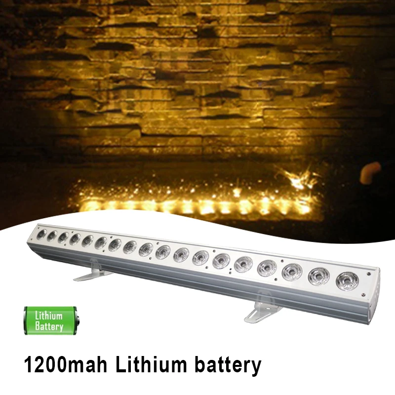 Grace 18*18w 6in1 Wireless Battery Wall Wash RgbwaUv LED Wall Washer