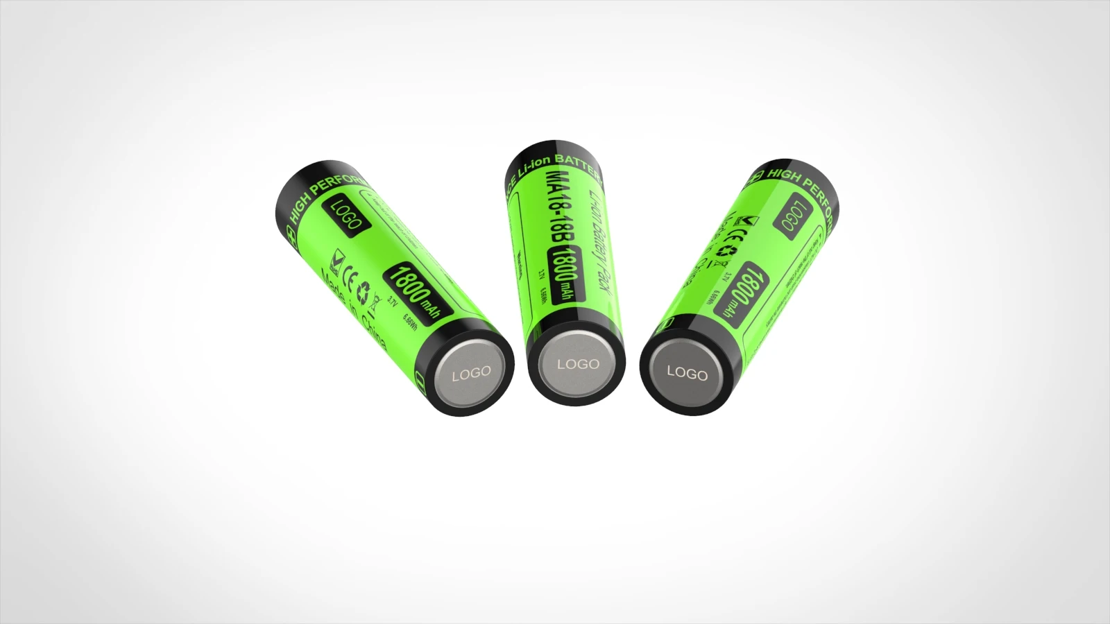 High Capacity USB Rechargeable Battery 3.7V Li-ion Battery AA 1800mAh Li-ion Battery for Torch