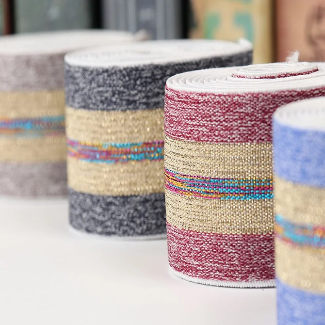 Цветная полосатая смесь полиэстера, эластичная лента, мягкое нижнее белье на заказ, эластичный пояс