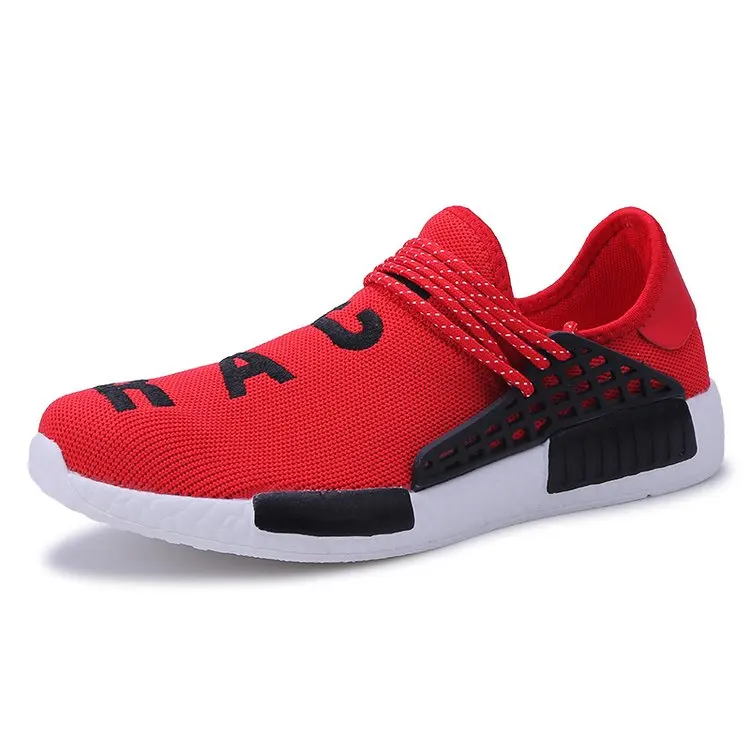 Alibaba China Supplier Custom Brand Big Size Human Race Breathable Men NMD Shoes Women Asia Fashion Sports Shoes