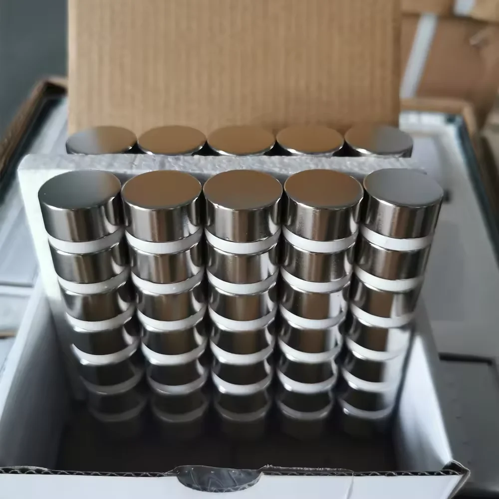 Gold Coating Disc N52 Magnet Strong Magnetic Cylindrical Strong Neodymium Magnet