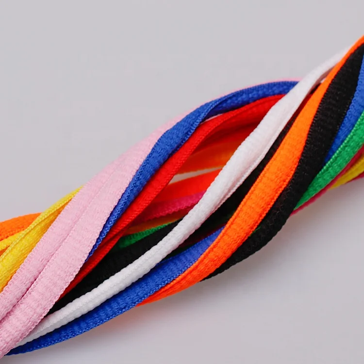 Custom Fashion 10 Colors Sport Running Shoe Strings 120cm Athletic ShoeLaces Half Round Oval Shoes Laces