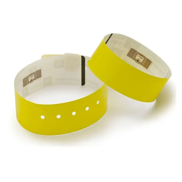 Custom Children Identification Tracking Disposable RFID Wristband Ultralight Medical Paper PVC Bracelet