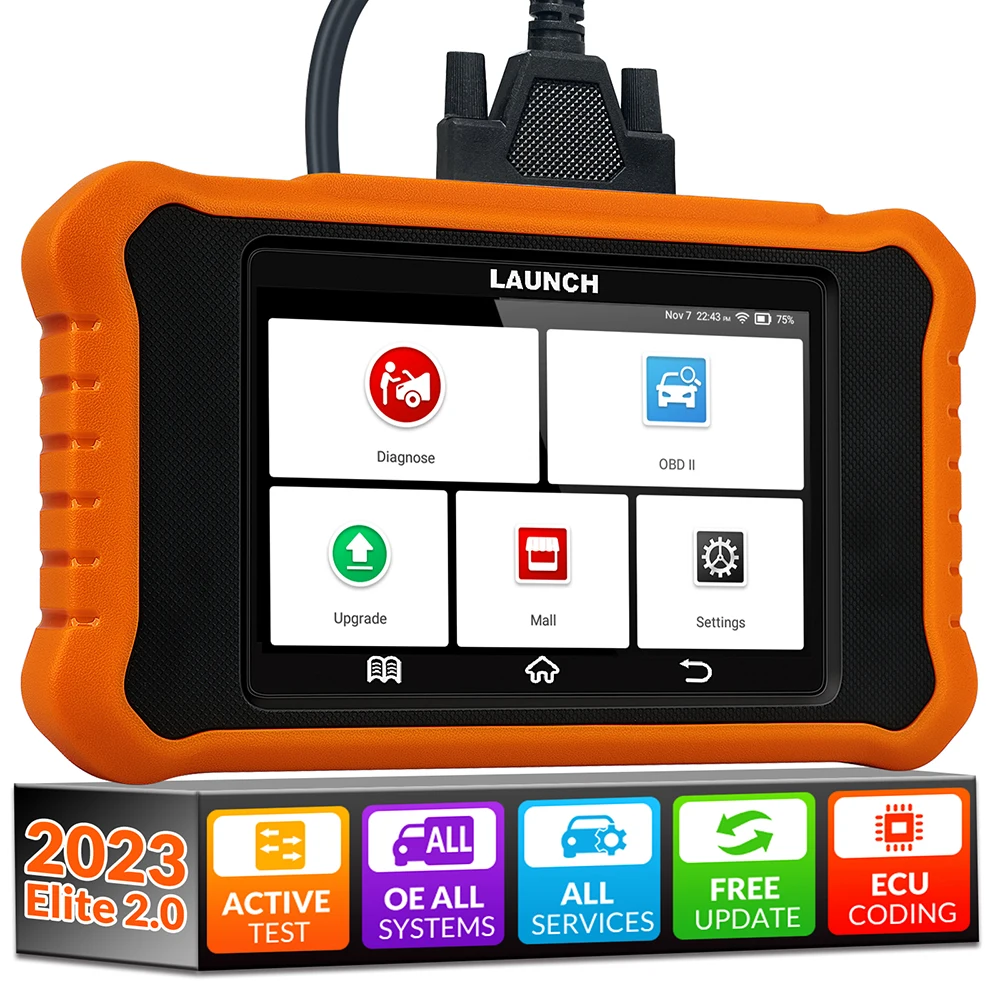 Launch Creader Elite 2.0 For BMW All System Diagnostic Tool OBD2 Scanner Bidirectional ECU Coding Scan Tool Free Update