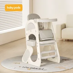 NEWRGY baby high chair 3 in 1adjustable baby kids high chair for feeding