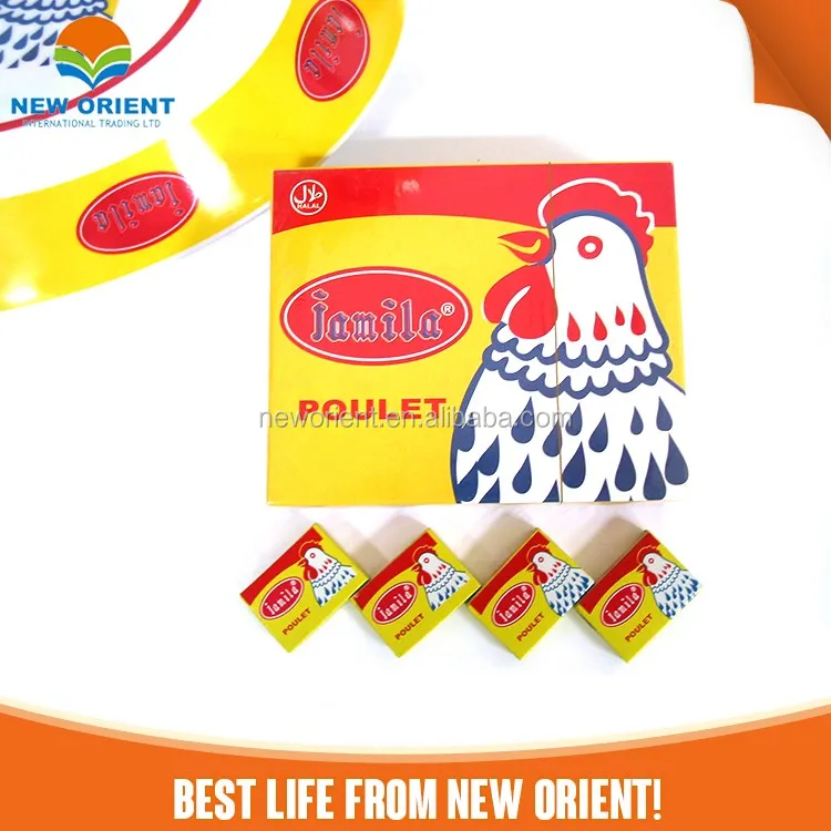 Popular Seasoning 4G 10G Chicken Stock Powder Soup Cubes Chicken Flavor For Halal African Muslim Food Cooking