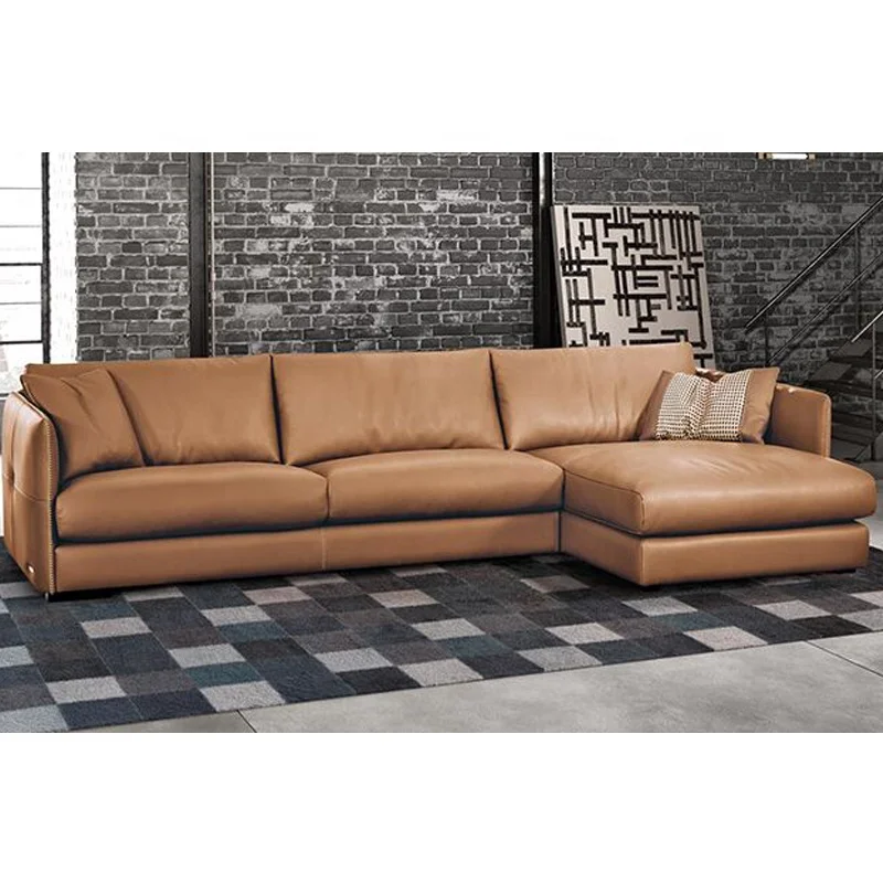 Foshan factory direct supply Italian style light grey and sky blue four seaters velvet L shape sofa for home living room