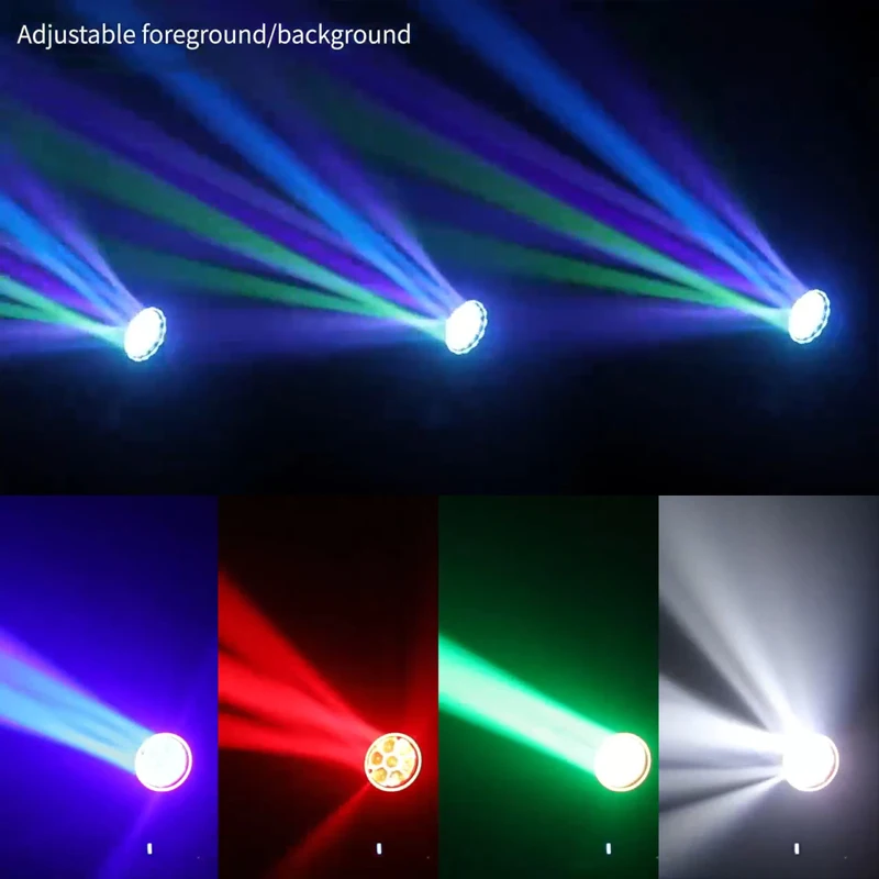 AOPU 7*40W Bee Eye Mini Moving Head Lights With Auxiliary Light LED Moving Head Stage Light With Wash Rotating