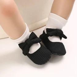 Newborn Infant Baby Girl Shoes First Walkers Soft Sole Bowknot Princess Cute Shoe Toddler Walking 0-18M Prewalkers