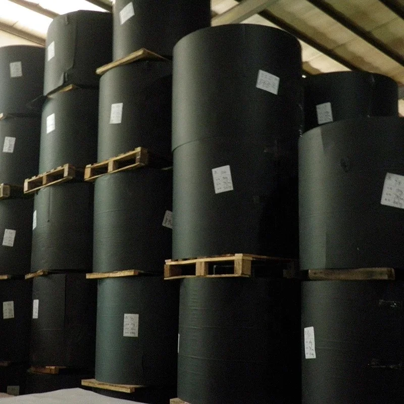 Laminated black paper board sheet roll/cardstock paper