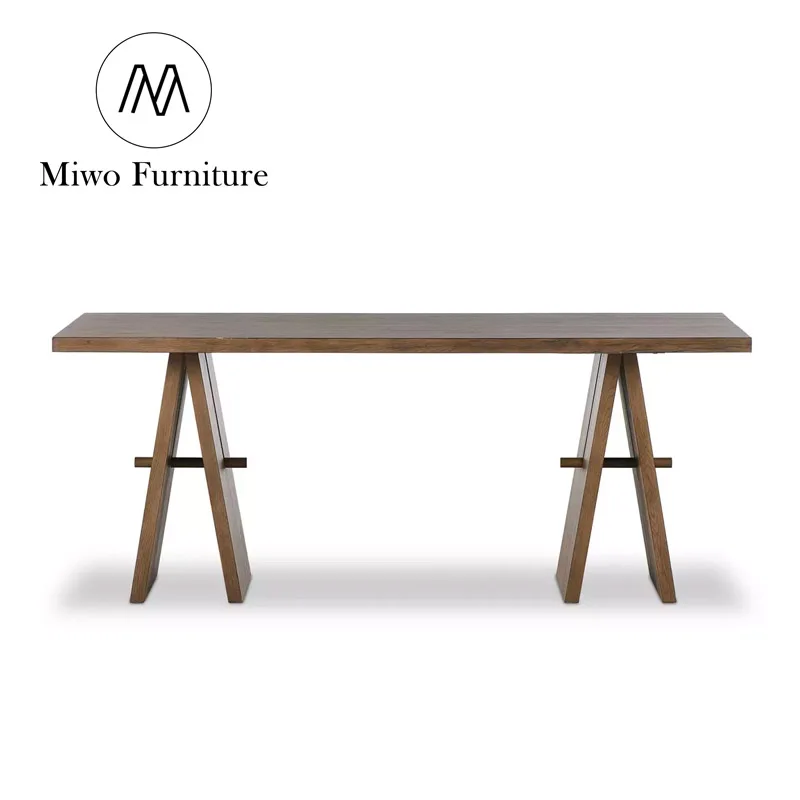 Contemporary design antique secretaire office solid wood boss computer table Bedroom  writing study Large board desk custom