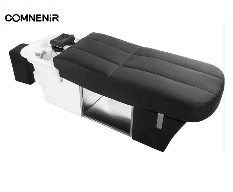 Synthetic Leather Headspa Shampoo Bed with Salon Sink Comt Style Therapy Chair  Workshop Use