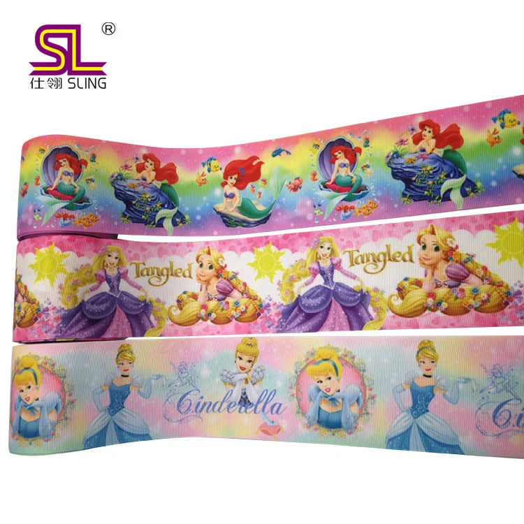 Grosgrain Ribbon Printed Character Ribbon Ready to Ship 3 Inch Double Face RIBBONS for DIY Bows Eco-friendly Support
