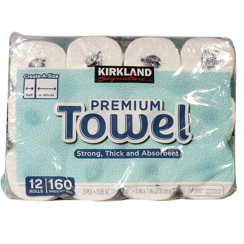 140 sheets of kitchen paper towel *12 rolls of absorbent grease and thick roll paper