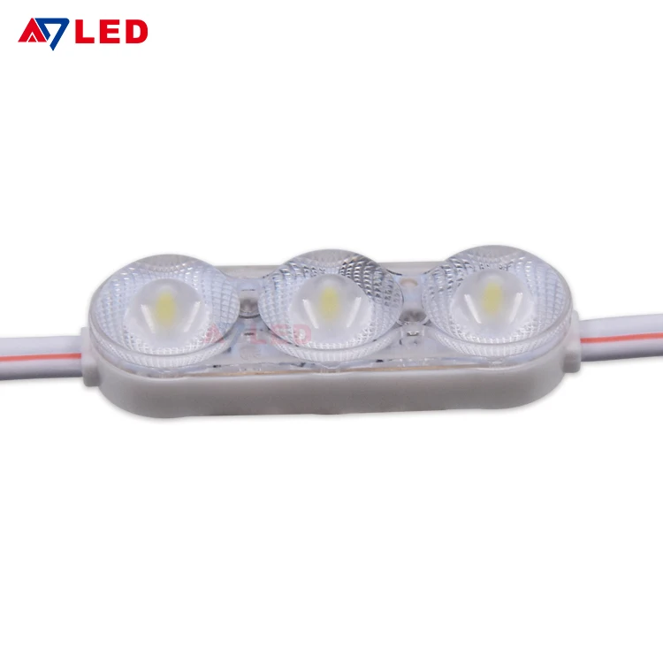 Впрыскиваемый Светодиодный модуль 12 В постоянного тока 1 2 Вт 2835 3smd холодный белый водонепроницаемый IP67 для вывески подсветки