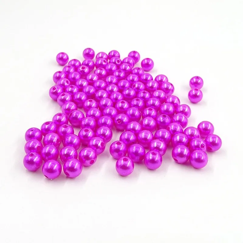 3mm To 30mm 500g/Bag For Earring Necklace Bracelet DIY Craft  Pearls Beads with Hole Loose Acrylic Beads Round Faux Pearl