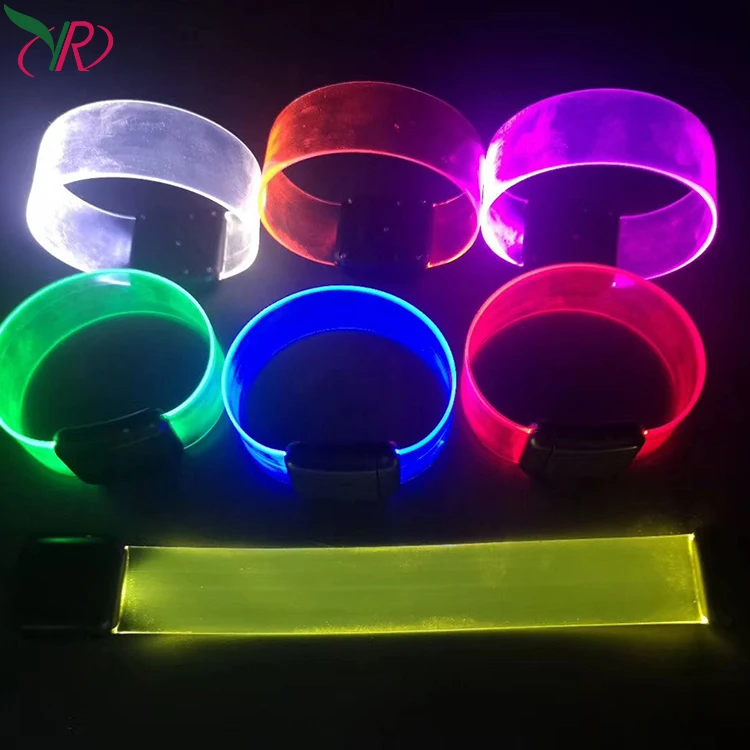 Wholesale Sound Sensor Control Led Bracelet Tpu Wristband Bangle For Party Favors Led Bracelet Coldplay Anti Mosquito Led