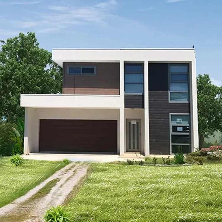 Двухэтажная сборная вилла, роскошный модульный сборный дом, легкая стальная вилла