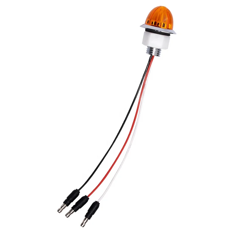 Truck side marker lights red amber white DOT approved mini watermelon truck lights waterproof IP67 side truck light